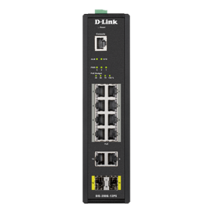 D-LINK DIS-200G-12PS L2 Managed Industrial Switch with 10 10/100/1000Base-T and 2 1000Base-X SFP ports D-Link | Switch | DIS-200G-12PS | Managed L2 | Wall mountable | 60 month(s)