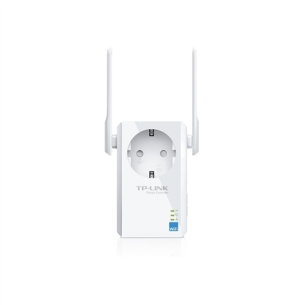 TP-LINK | Extender with AC Passthrough | TL-WA860RE | 10/100 Mbit/s | Ethernet LAN (RJ-45) ports 1 | 802.11n | 2.4GHz | Wi-Fi data rate (max) 300 Mbit/s | Extra socket