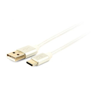 Gembird USB Type-C cable with braid and metal connectors, 1.8 m Gembird | USB Type-C male | USB Type-A male