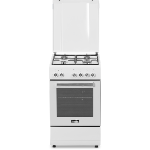 Cooker | 5405SERBB | Hob type Gas | Oven type Electric | White | Width 50 cm | Electronic ignition | Depth 60 cm | 43 L