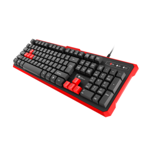 GENESIS RHOD 110 Gaming Keyboard, US Layout, Wired, Red Genesis | RHOD 110 | Gaming keyboard | US | Wired | Red, Black | 1.7 m