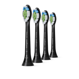 Philips | HX6064/11 | Toothbrush replacement | Heads | For adults | Number of brush heads included 4 | Number of teeth brushing modes Does not apply | Black
