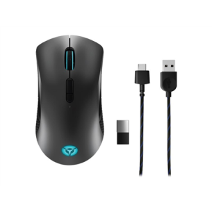 Lenovo | Wireless Gaming Mouse | Legion M600 | Optical Mouse | 2.4 GHz, Bluetooth or Wired by USB 2.0 | Black | 1 year(s)