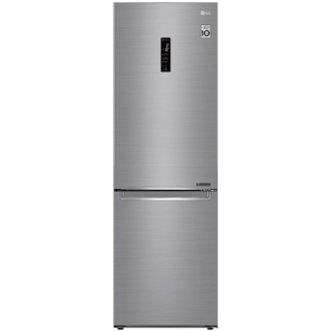 LG | GBB71PZDMN | Refrigerator | Energy efficiency class E | Free standing | Combi | Height 186 cm | No Frost system | Fridge net capacity 234 L | Freezer net capacity 107 L | Display | 36 dB | Silver