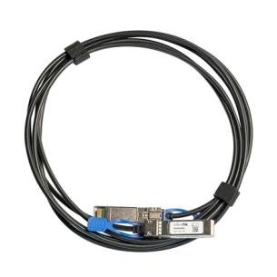 MikroTik | 25GBase Direct Attach Cable | XS+DA0001 | SFP/SFP+/SFP28 | Maximum transfer distance 1 m | Supports SFP 1G/SFP+ 10G/25G SFP28, 25 Gbit/s