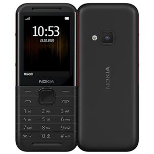 Nokia | 5310 | Black/Red | 2.1 " | TFT | 240 x 320 pixels | 8 MB | 30 MB | Dual SIM | Mini-SIM | Bluetooth | 3.0 | USB version microUSB 1.1 | Built-in camera | 1200 mAh