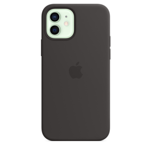 Apple | iPhone 12/12 Pro Silicone Case with MagSafe | Case | Apple | iPhone 12/12 Pro | Silicone | Black | The perfectly aligned magnets make wireless charging faster and easier than ever before. And when it’s time to charge, just leave the case on your i