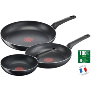 TEFAL | B5569153 | Simple Cook Set of 3 | Frying | Diameter 20 / 24 / 28 cm | Fixed handle