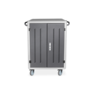 Digitus | Black | Charging Trolley 30 Notebooks / Tablets up to 15.6" | Pressure lock system with swiveling lever handle on the front and back door, lockable; Safety plug socket with switch on the side