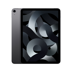Apple | iPad Air 5th Gen | 10.9 " | Space Grey | Liquid Retina IPS LCD | 1640 x 2360 pixels | Apple M1 | 8 GB | 64 GB | Wi-Fi | Front camera | 12 MP | Rear camera | 12 MP | Bluetooth | 5.0 | iPadOS | 15.4 | Warranty 12 month(s)