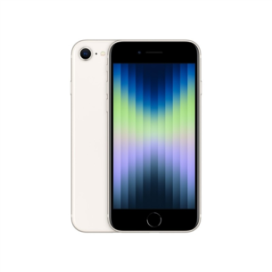 Apple | iPhone SE 3rd Gen | Starlight | 4.7 " | Retina HD | Apple | A15 Bionic | Internal RAM 4 GB | 64 GB | Single SIM | Nano-SIM | 3G | 4G | 5G | Main camera 12 MP | Secondary camera 7 MP | iOS | 15.4 | 2018  mAh