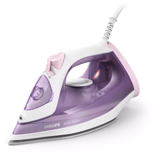 Philips | DST3010/30 3000 Series | Steam Iron | 2000 W | Water tank capacity 300 ml | Continuous steam 30 g/min | Steam boost performance  g/min | Purple/White