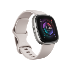 Sense 2 | Smart watch | NFC | GPS (satellite) | AMOLED | Touchscreen | Activity monitoring 24/7 | Waterproof | Bluetooth | Wi-Fi | Lunar White/Platinum