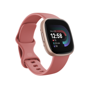 Versa 4 | Smart watch | NFC | GPS (satellite) | AMOLED | Touchscreen | Activity monitoring 24/7 | Waterproof | Bluetooth | Wi-Fi | Pink Sand/Copper Rose