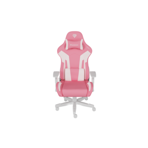 Genesis | mm | Backrest upholstery material: Eco leather, Seat upholstery material: Eco leather, Base material: Nylon, Castors material: Nylon with CareGlide coating | Pink/White