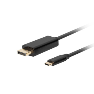 Lanberg USB-C to DisplayPort Cable, 1 m 4K/60Hz, Black | Lanberg | USB-C to DisplayPort Cable | Black | 1 m