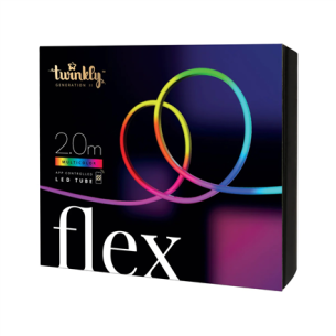 Twinkly Flex 288 LED RGB Twinkly | Flex Smart LED Tube Starter Kit 300 RGB (Multicolor), 3m, White | RGB – 16M+ colors