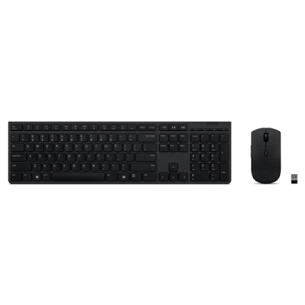 Lenovo | Professional Wireless Rechargeable Keyboard and Mouse Combo Nordic | Keyboard and Mouse Set | Wireless | Mouse included | NORD | Bluetooth | Grey | Wireless connection
