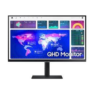 Samsung | Monitor | LS27A600UUUXEN | 27 " | IPS | QHD | 16:9 | Warranty  month(s) | 5 ms | 300 cd/m² | Black | HDMI ports quantity 1 | 75 Hz