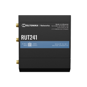 LTE Router | RUT241 | 802.11n | Mbit/s | 10/100 Mbit/s | Ethernet LAN (RJ-45) ports 2 | Mesh Support No | MU-MiMO No | 2G/3G/4G | Antenna type 2 x SMA for LTE, 1 x RP-SMA for WiFi | 0