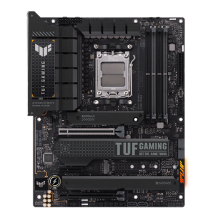 Asus | TUF GAMING X670E-PLUS | Processor family AMD | Processor socket AM5 | DDR5 DIMM | Memory slots 4 | Supported hard disk drive interfaces 	SATA, M.2 | Number of SATA connectors 4 | Chipset  AMD X670 | ATX