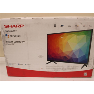 Sharp | 32FG2EA | 32" (81 cm) | Smart TV | Android TV | HD | Black | DAMAGED PACKAGING, USED