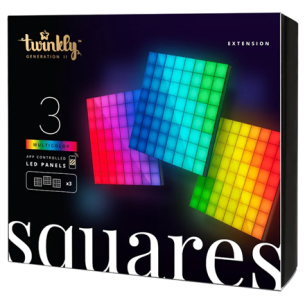 Twinkly Squares Smart LED Panels Expansion pack (3 panels) Twinkly | Squares Smart LED Panels Expansion pack (3 panels) | RGB – 16M+ colors