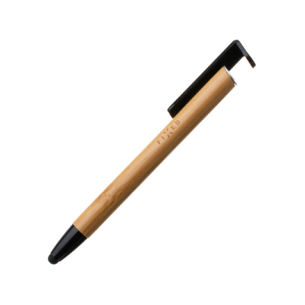 Pen With Stylus and Stand | 3 in 1 | Pencil | Stylus for capacitive displays; Stand for phones and tablets | Bamboo