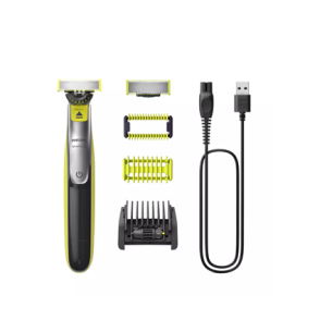 Philips | Face and Body Shaver | QP2834/20 OneBlade 360 | Operating time (max) 60 min | Wet & Dry | Lithium Ion | Black/Green