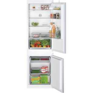 Bosch | KIV865SE0 | Refrigerator | Energy efficiency class E | Built-in | Combi | Height 177.2 cm | Fridge net capacity 183 L | Freezer net capacity 84 L | 35 dB | White