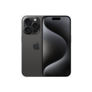 Apple | iPhone 15 Pro | Black Titanium | 6.1 " | Super Retina XDR display with ProMotion | Apple | A17 Pro | Internal RAM 8 GB | 128 GB | Dual SIM | Nano-SIM and eSIM | 3G | 4G | 5G | Main camera 48+12+12 MP | Secondary camera 12 MP | iOS | 17
