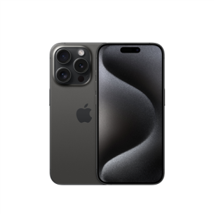 Apple | iPhone 15 Pro | Black Titanium | 6.1 " | Super Retina XDR | 1179 x 2556 pixels | Apple | A17 Pro | Internal RAM 8 GB | 256 GB | Dual SIM | Nano-SIM and eSIM | 4G | 5G | Main camera 48+12 MP | Secondary camera 12 MP