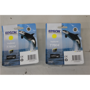 SALE OUT. Epson T7604 ink, Yellow Ink Cartridge | Yellow | DAMAGED PACKAGING