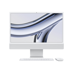 Apple iMac 24” 4.5K Retina, Apple  M3 8C CPU, 10C GPU/8GB/512GB SSD/Silver/SWE | Apple