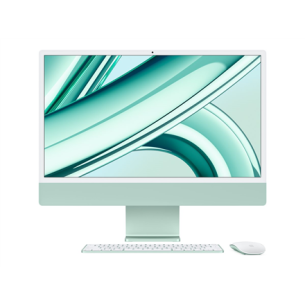 Apple iMac 24” 4.5K Retina, Apple  M3 8C CPU, 8C GPU/8GB/256GB SSD/Green/INT | Apple