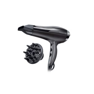 Remington | Hair Dryer | Pro-Air Turbo D5220 | 2400 W | Number of temperature settings 3 | Ionic function | Diffuser nozzle | Black