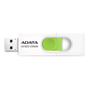 ADATA | USB Flash Drive | UV320 | 256 GB | USB 3.2 Gen1 | White/Green