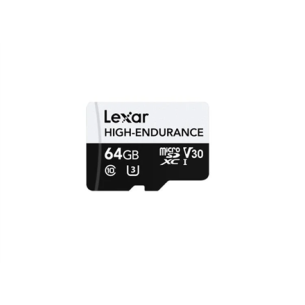 Lexar | Flash Memory Card | High-Endurance | 64 GB | microSDHC | Flash memory class UHS-I