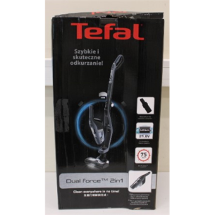 SALE OUT. TEFAL TY6756 Vacuum Cleaner, Dual Force, Handstick 2in1, Operating time 45 min, Grey TEFAL Vacuum Cleaner TY6756 Dual Force Handstick 2in1 Handstick and Handheld 21.6 V Operating time (max) 45 min Grey Warranty 24 month(s) DAMAGED PACKAGING | TE