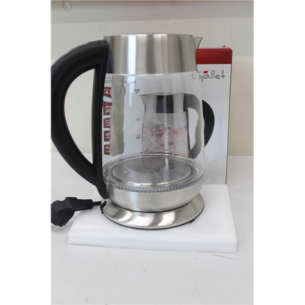 SALE OUT. Gallet GALBOU792 Electric Kettle, Black | Kettle | GALBOU792 | Electric | 2200 W | 1.8 L | Glass | 360° rotational base | Black | SCRATCHED