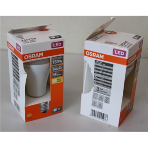 SALE OUT. Osram Parathom Classic LED 150 non-dim 19W/827 E27 bulb, DAMAGED PACKAGING | Parathom Classic LED | E27 | 19 W | Warm White | DAMAGED PACKAGING