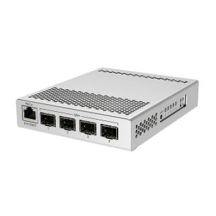Switch | MIKROTIK | 1x10Base-T / 100Base-TX / 1000Base-T | 4xSFP+ | PoE ports 1 | CRS305-1G-4S+IN