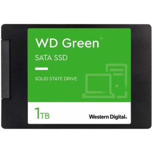 SSD | WESTERN DIGITAL | Green | 1TB | SATA 3.0 | SLC | Read speed 545 MBytes/sec | 2,5" | MTBF 1000000 hours | WDS100T3G0A