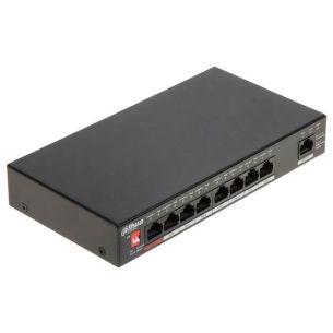 Switch | DAHUA | Type L2 | Desktop/pedestal | Rack | 1x10Base-T / 100Base-TX / 1000Base-T | PoE ports 8 | 96 Watts | DH-PFS3009-8ET1GT-96-V2