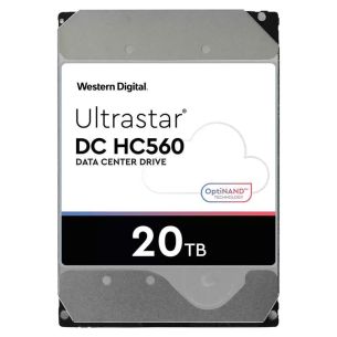 HDD | WESTERN DIGITAL ULTRASTAR | Ultrastar DC HC560 | WUH722020BLE6L4 | 20TB | SATA | 512 MB | 7200 rpm | 3,5" | 0F38785