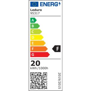 Lamp | LEDURO | Power consumption 20 Watts | Luminous flux 2050 Lumen | 4000 K | 220-240V | Beam angle 120 degrees | 95317
