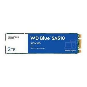 SSD | WESTERN DIGITAL | Blue SA510 | 2TB | SATA 3.0 | 3D NAND | Write speed 520 MBytes/sec | Read speed 560 MBytes/sec | M.2 | TBW 500 TB | MTBF 1750000 hours | WDS200T3B0B