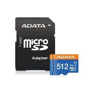 MEMORY MICRO SDXC 512GB W/AD./AUSDX512GUICL10A1-RA1 ADATA