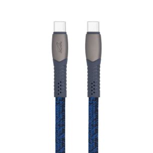 CABLE USB-C TO USB-C 1.2M/BLUE PS6105 BL12 RIVACASE