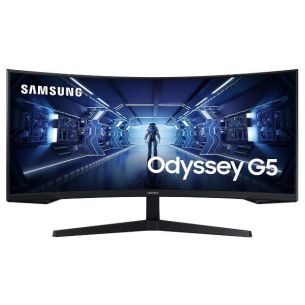 LCD Monitor | SAMSUNG | Odyssey G5 | 34" | Gaming/Curved/21 : 9 | Panel VA | 3440x1440 | 21:9 | 1 ms | Tilt | Colour Black | LC34G55TWWPXEN